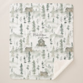 キャビンで |家族名ワイルダネス毛布 シェルパブランケット (正面)