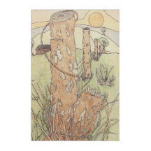 キャビンとフェンスのアウトドア