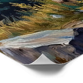 キャビンのトップコンドミニアム：ビッグフットとエルク ポスター (角)