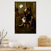 キャビンのドア絵画はアヒル付き ポスター (キッチン)