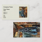 キャビンのブルーデニムジャケット 名刺 (正面/裏面)