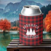 キャビンの家族名レッドバッファロープレイド