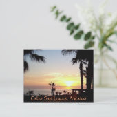 キャビンの日没はがき ポストカード (スタンド正面)