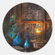 キャビンの田舎灯のシーン茶色のブルークリーム