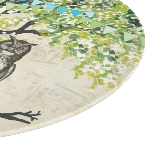 キャビンの装飾かわいいフクロシート音楽ノート カッティングボード (角)