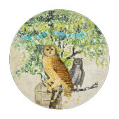 キャビンの装飾かわいいフクロシート音楽ノート カッティングボード (正面)