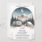 キャビンもしフォレストウッドスカイツリーファイアーキャンピング結婚ズ 招待状 (正面)