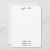 キャビンもしフォレストウッドスカイツリーファイアーキャンピング結婚ズ 招待状 (裏面)