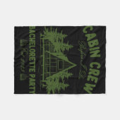 キャビンアテンダントが最後の独身パーティー in バッハキャンプ フリースブランケット (正面(横))