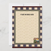 キャビンインザウッズアニーパーパス招待状 招待状 (裏面)