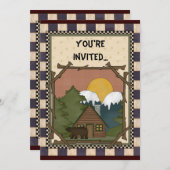 キャビンインザウッズアニーパーパス招待状 招待状 (正面/裏面)