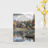 キャビンインザマウンテンバレー悔やみや弔慰サンキューカード カード (黄色い花)