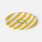 キャビンクラブ カスタムクレスト イエローパーク ストライプ ペーパープレート (アングル)