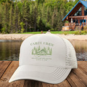 キャビンクルーのグリーンキャンプ独身最後のパーティー キャップ