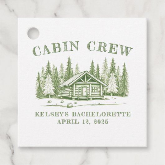 キャビンクルーグリーンキャンプバチェロレッテ フェイバータグ (正面)