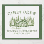 キャビンクルー グリーンキャンプ ブライズパーティー スパークリングワインラベル (シングルラベル)