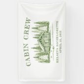 キャビンクルー グリーンキャンプ ブライズパーティー 横断幕 (縦)