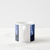 キャビングトラベルカバーンヴィンテージ旅行ポスター エスプレッソカップ (裏面)