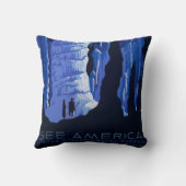 キャビングトラベルカバーンヴィンテージ旅行ポスター クッション (裏面)