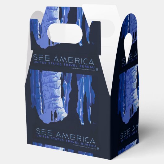 キャビングトラベルカバーンヴィンテージ旅行ポスター フェイバーボックス (オープン)