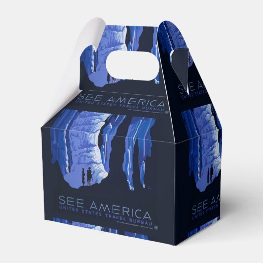 キャビングトラベルカバーンヴィンテージ旅行ポスター フェイバーボックス (正面サイド)