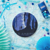 キャビングトラベルカバーンヴィンテージ旅行ポスター ペーパープレート (パーティー)