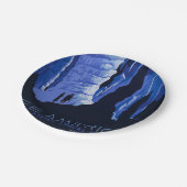 キャビングトラベルカバーンヴィンテージ旅行ポスター ペーパープレート (アングル)