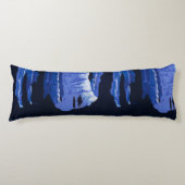 キャビングトラベルカバーンヴィンテージ旅行ポスター ボディピロー (正面)