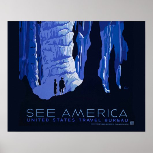 キャビングトラベルカバーンヴィンテージ旅行ポスター ポスター (正面)