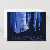 キャビングトラベルカバーンヴィンテージ旅行ポスター ポストカード (正面/裏面)