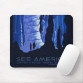 キャビングトラベルカバーンヴィンテージ旅行ポスター マウスパッド (マウス)