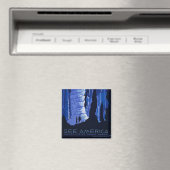 キャビングトラベルカバーンヴィンテージ旅行ポスター マグネット (インサイチュ (食洗機))