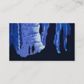 キャビングトラベルカバーンヴィンテージ旅行ポスター 名刺 (裏面)