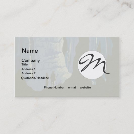 キャビングトラベルカバーンヴィンテージ旅行ポスター 名刺 (正面)