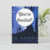 キャビングトラベルカバーンヴィンテージ旅行ポスター 招待状 (スタンド正面)