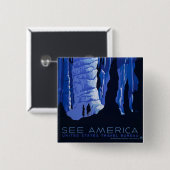 キャビングトラベルカバーンヴィンテージ旅行ポスター 缶バッジ (正面&裏面)