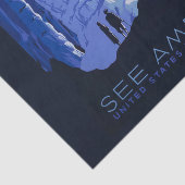 キャビングトラベルカバーンヴィンテージ旅行ポスター 薄葉紙 (詳細)