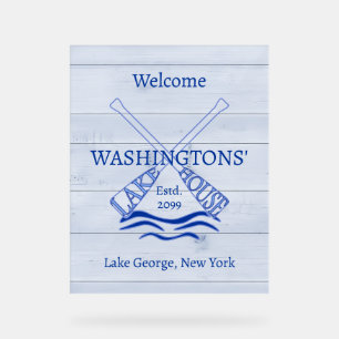 キャビンコテージレイクハウスアクリルサイン アクリルサイン