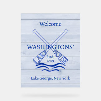 キャビンコテージレイクハウスアクリルサイン アクリルサイン