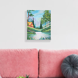 キャビンバイザストリームファインアート絵画の8x10 キャンバスプリント