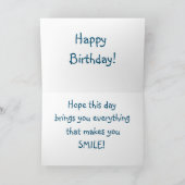 キャビンバイザレイク誕生日 カード (内部)