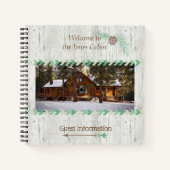 キャビンバケーションプロパティレンタルホームゲストブック ノートブック (正面)