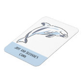 キャビンパーソナライズされたクルーズドアキュートドルフィン マグネット (左側)