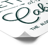 キャビンパーソナライズされたプリントの方が人生の方が良い ポスター (角)