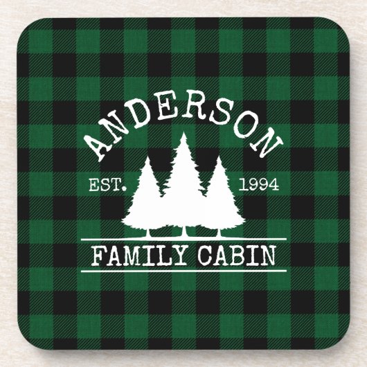 キャビンファミリーネームグリーンバッファロープレイド コースター (正面)