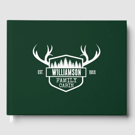 キャビンファミリーネームグリーン ゲストブック (正面)