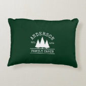 キャビンファミリーネームフォレストグリーン アクセントクッション (裏面)