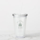 キャビンファミリーネームフォレストグリーン アクリルタンブラー (裏面)