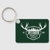 キャビンファミリーネームフォレストグリーン キーホルダー (裏面)