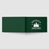 キャビンファミリーネームフォレストグリーン ゲストブック (全面)